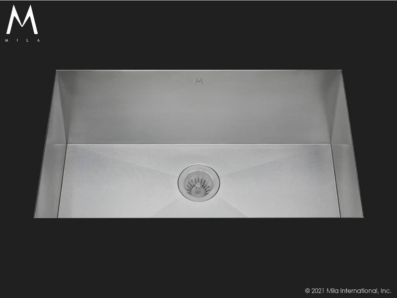 Mila MUS-806SB Flatiron Single Bowl Sink