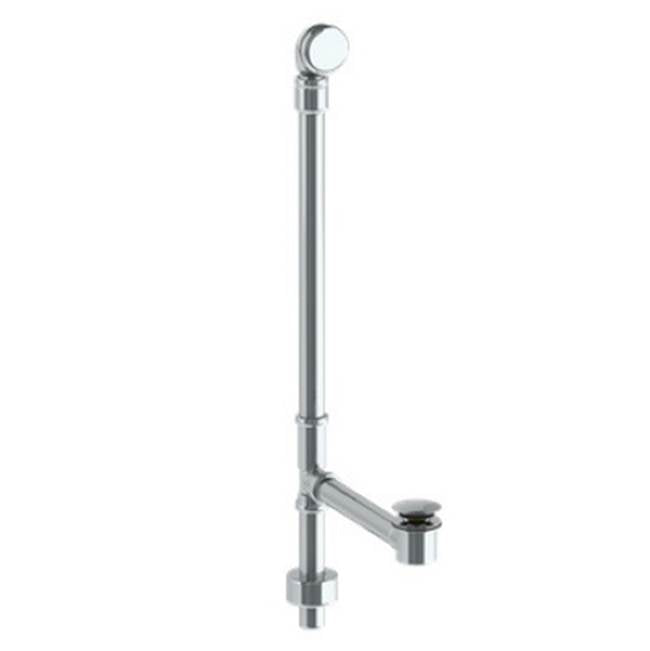Watermark MW06PL Exposed Bottom Outlet Waste & Overflow With Swivel Neck And Soft Toe Touch Bath Drain - Parent