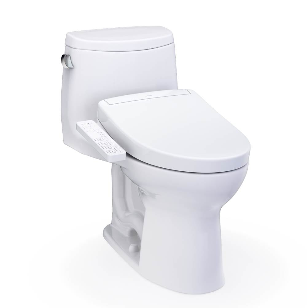 Toto MW6043346CEFG#01 Washlet+ Ultramax Ii One-Piece Elongated 1.28 GPF Toilet and Washlet+ S2 Bidet Seat