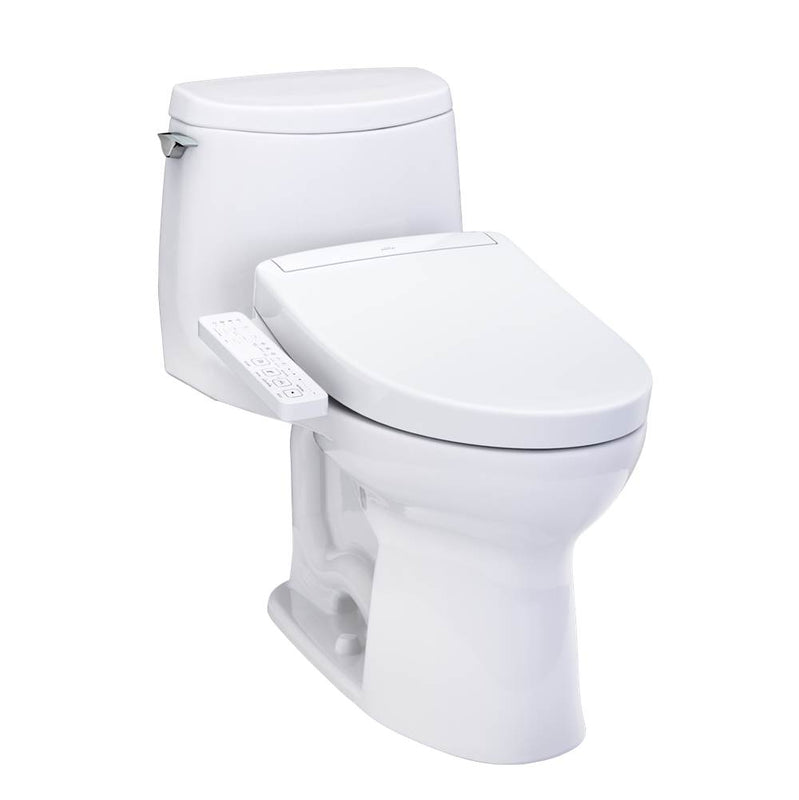 Toto MW6043346CUFG#01 Washlet+ Ultramax Ii 1G One-Piece Elongated 1.0 GPF Toilet and Washlet+ S2 Bidet Seat