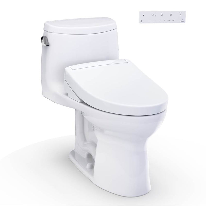 Toto MW6043446CEFG#01 Washlet+ Ultramax Ii One-Piece Elongated 1.28 GPF Toilet and Washlet+ S5 Bidet Seat