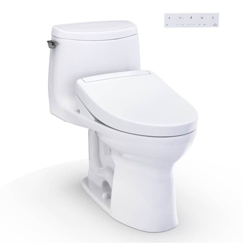Toto MW6043446CUFG#01 Washlet+ Ultramax Ii 1G One-Piece Elongated 1.0 GPF Toilet and Washlet+ S5 Bidet Seat