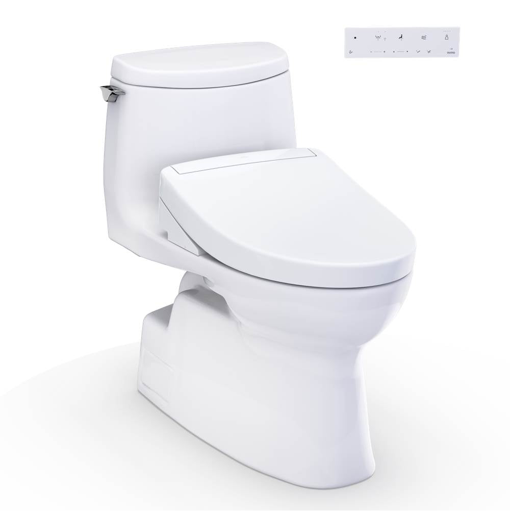 Toto MW6143446CUFG#01 Washlet+ Carlyle Ii 1G One-Piece Elongated 1.0 GPF Toilet and Washlet+ S5 Bidet Seat