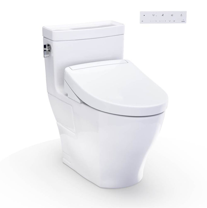 Toto MW6243446CEFG#01 Washlet+ Legato One-Piece Elongated 1.28 GPF Toilet and Washlet S5 Bidet Seat