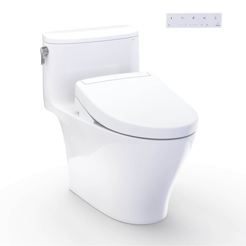 Toto MW6423446CUFG#01 Washlet Nexus 1G One-Piece Elongated 1.0 GPF Toilet and Washlet S5 Bidet Seat