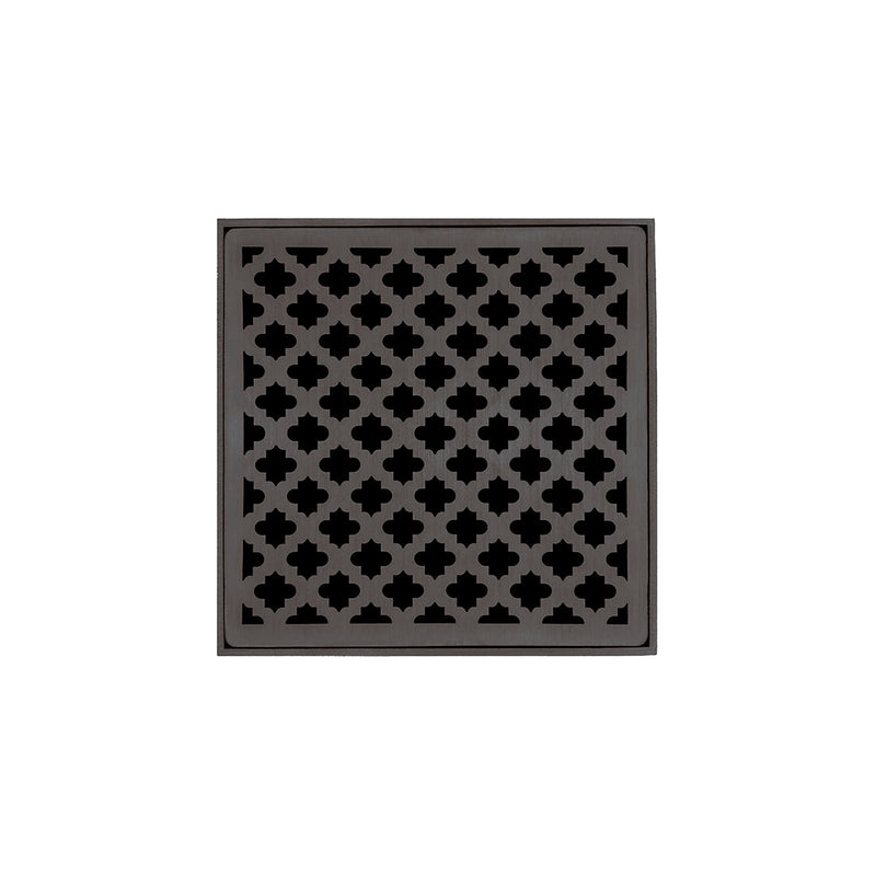 Infinity Drain M 5 5” Strainer - Moor Pattern & 2" Throat for M 5, MD 5, MDB 5