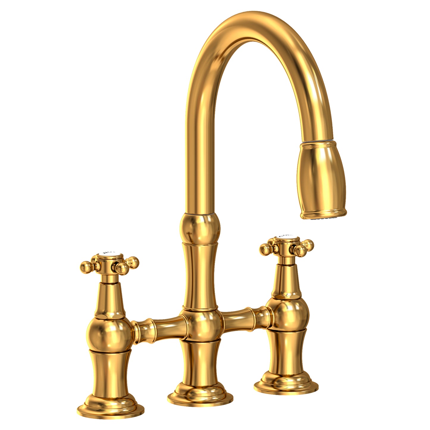 Newport Brass 1030-5462 Chesterfield Kitchen Bridge Pull-Down Faucet