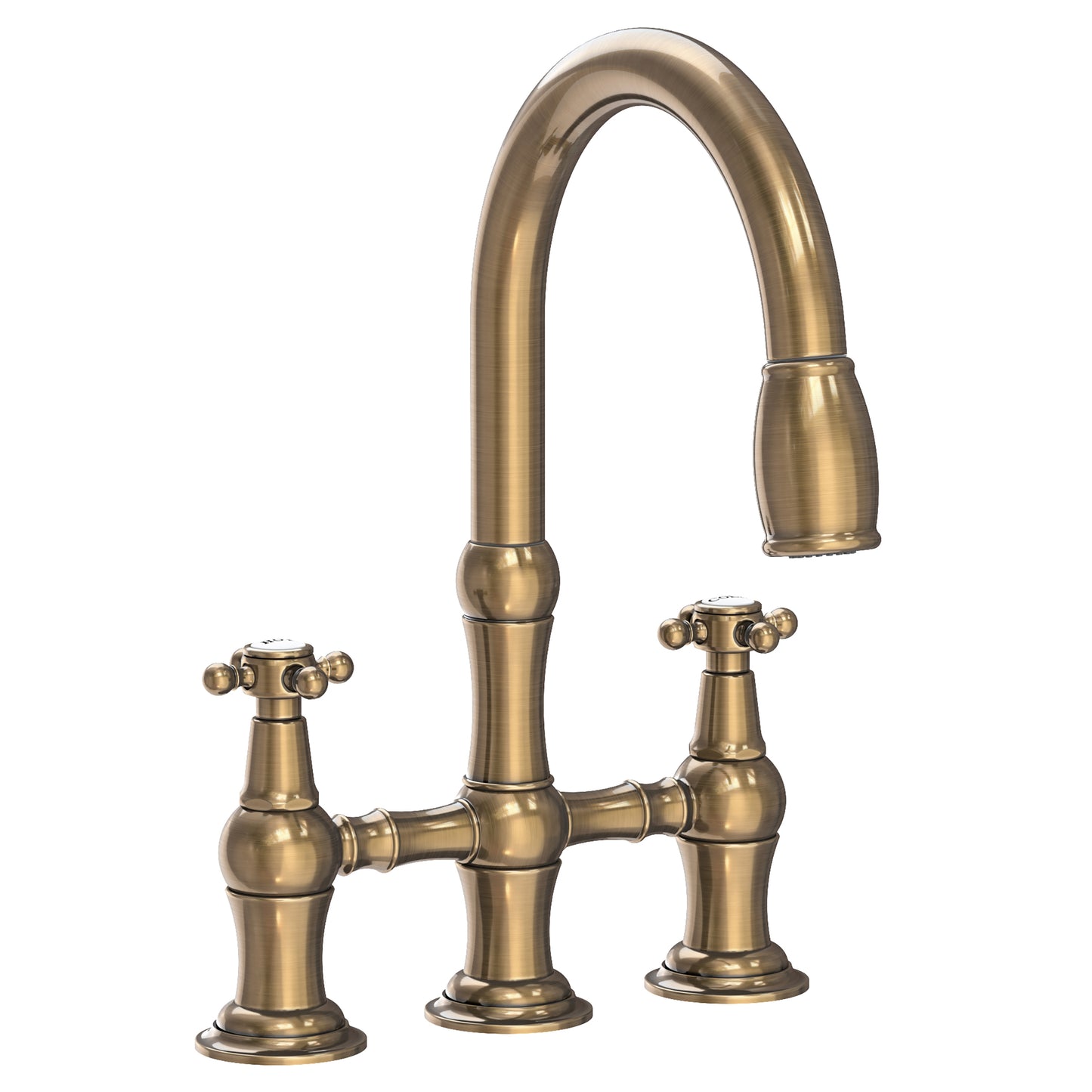 Newport Brass 1030-5462 Chesterfield Kitchen Bridge Pull-Down Faucet