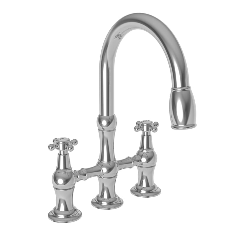 Newport Brass 1030-5462 Chesterfield Kitchen Bridge Pull-Down Faucet