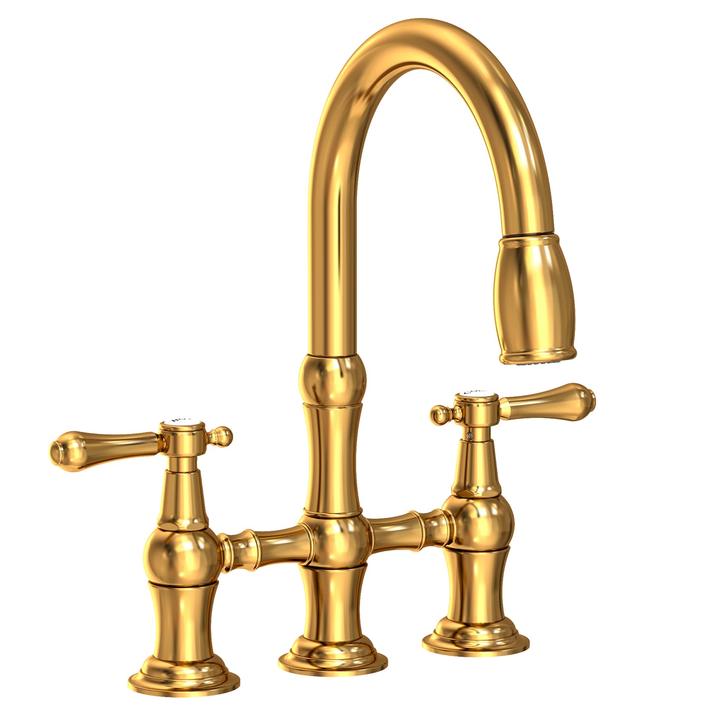 Newport Brass 1030-5463 Chesterfield Kitchen Bridge Pull-Down Faucet
