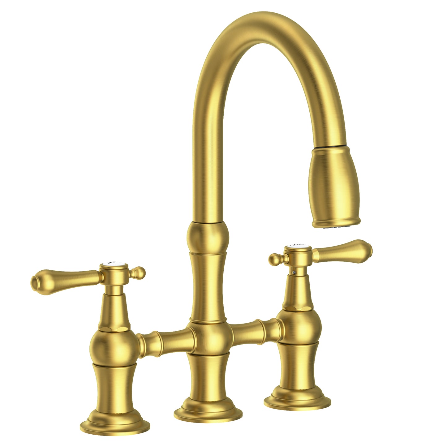 Newport Brass 1030-5463 Chesterfield Kitchen Bridge Pull-Down Faucet