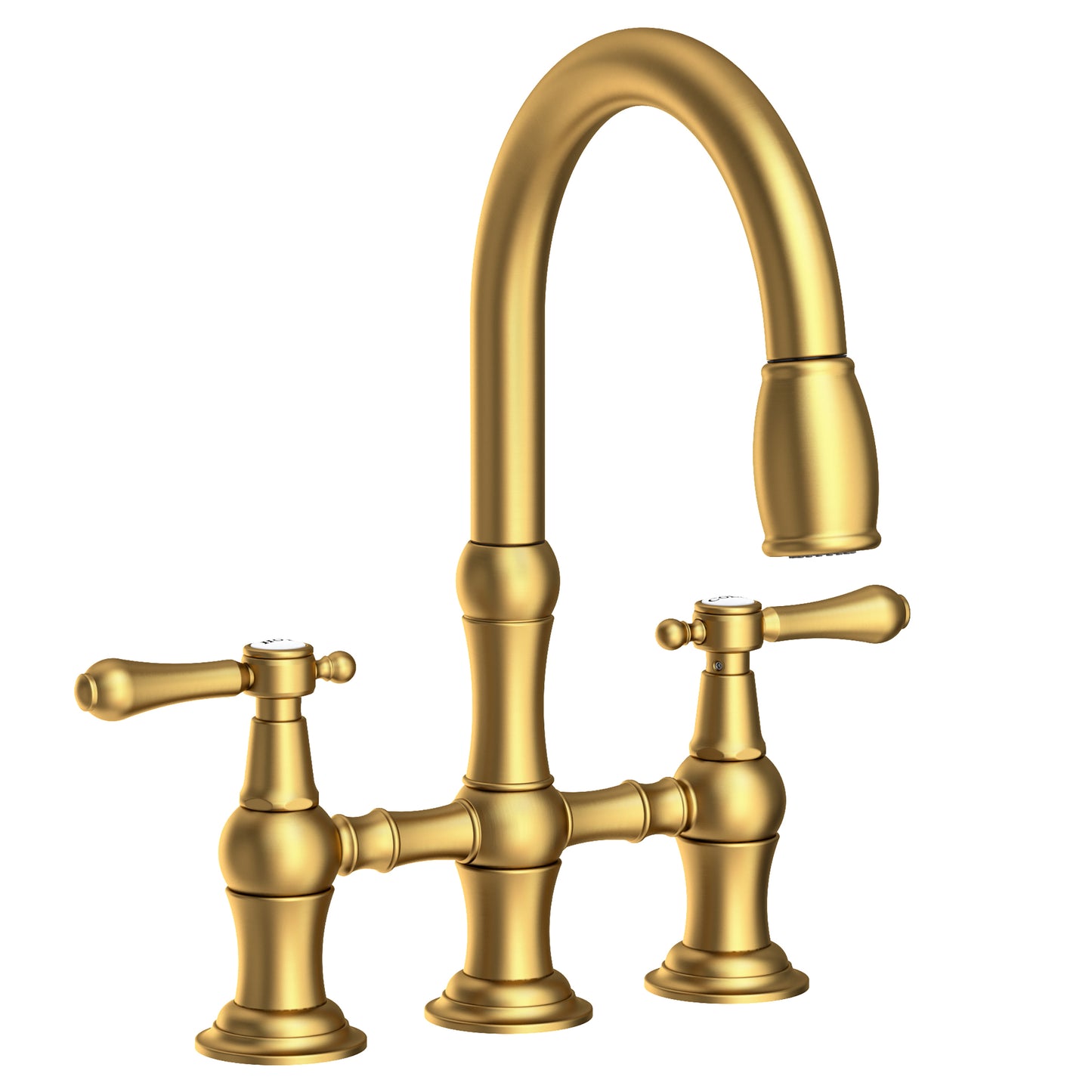Newport Brass 1030-5463 Chesterfield Kitchen Bridge Pull-Down Faucet
