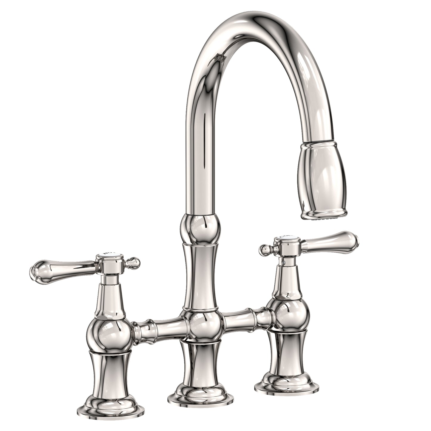 Newport Brass 1030-5463 Chesterfield Kitchen Bridge Pull-Down Faucet