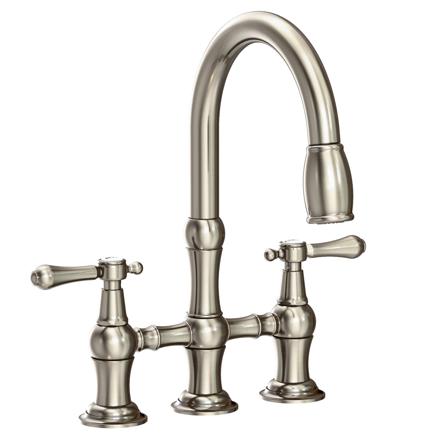 Newport Brass 1030-5463 Chesterfield Kitchen Bridge Pull-Down Faucet
