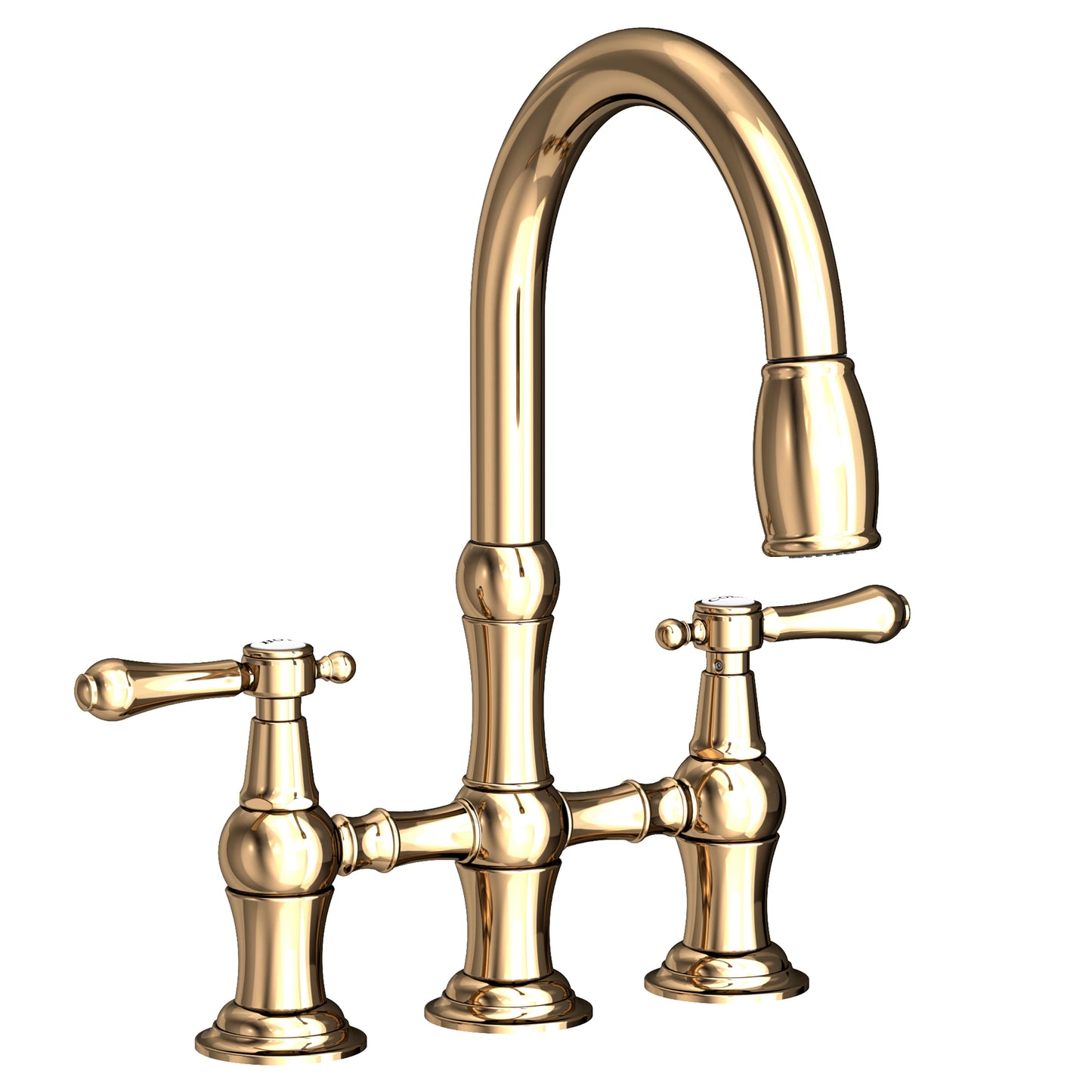 Newport Brass 1030-5463 Chesterfield Kitchen Bridge Pull-Down Faucet