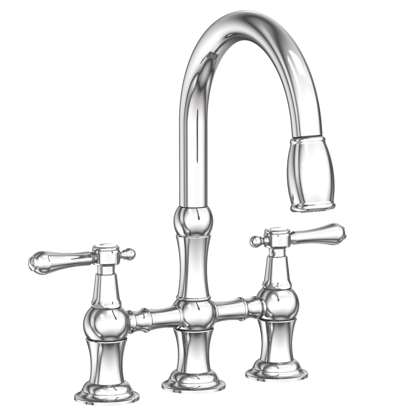 Newport Brass 1030-5463 Chesterfield Kitchen Bridge Pull-Down Faucet
