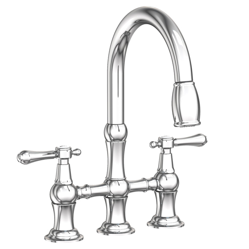 Newport Brass 1030-5463 Chesterfield Kitchen Bridge Pull-Down Faucet