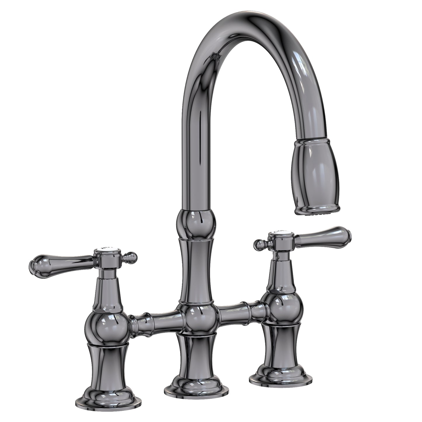 Newport Brass 1030-5463 Chesterfield Kitchen Bridge Pull-Down Faucet