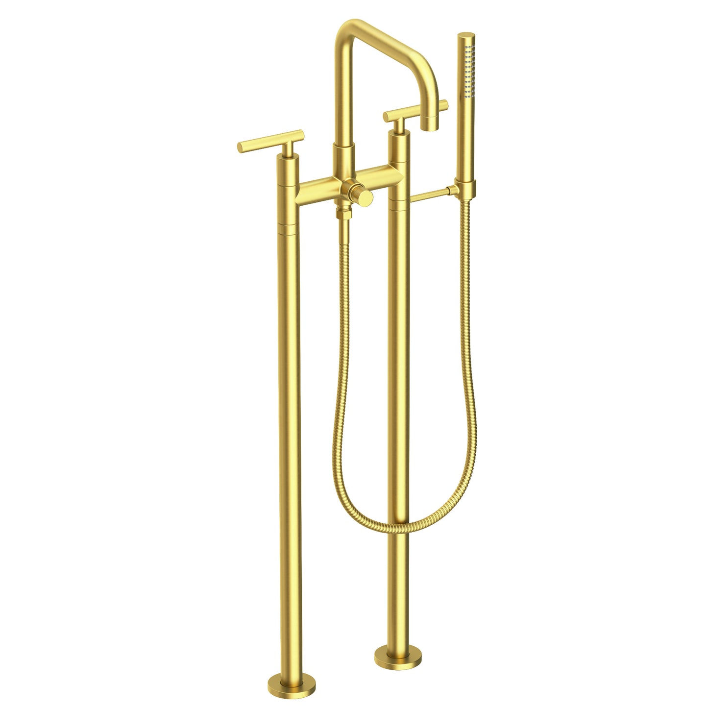 Newport Brass 1400-4263 East Square Exposed Tub & Hand Shower Set w/Risers