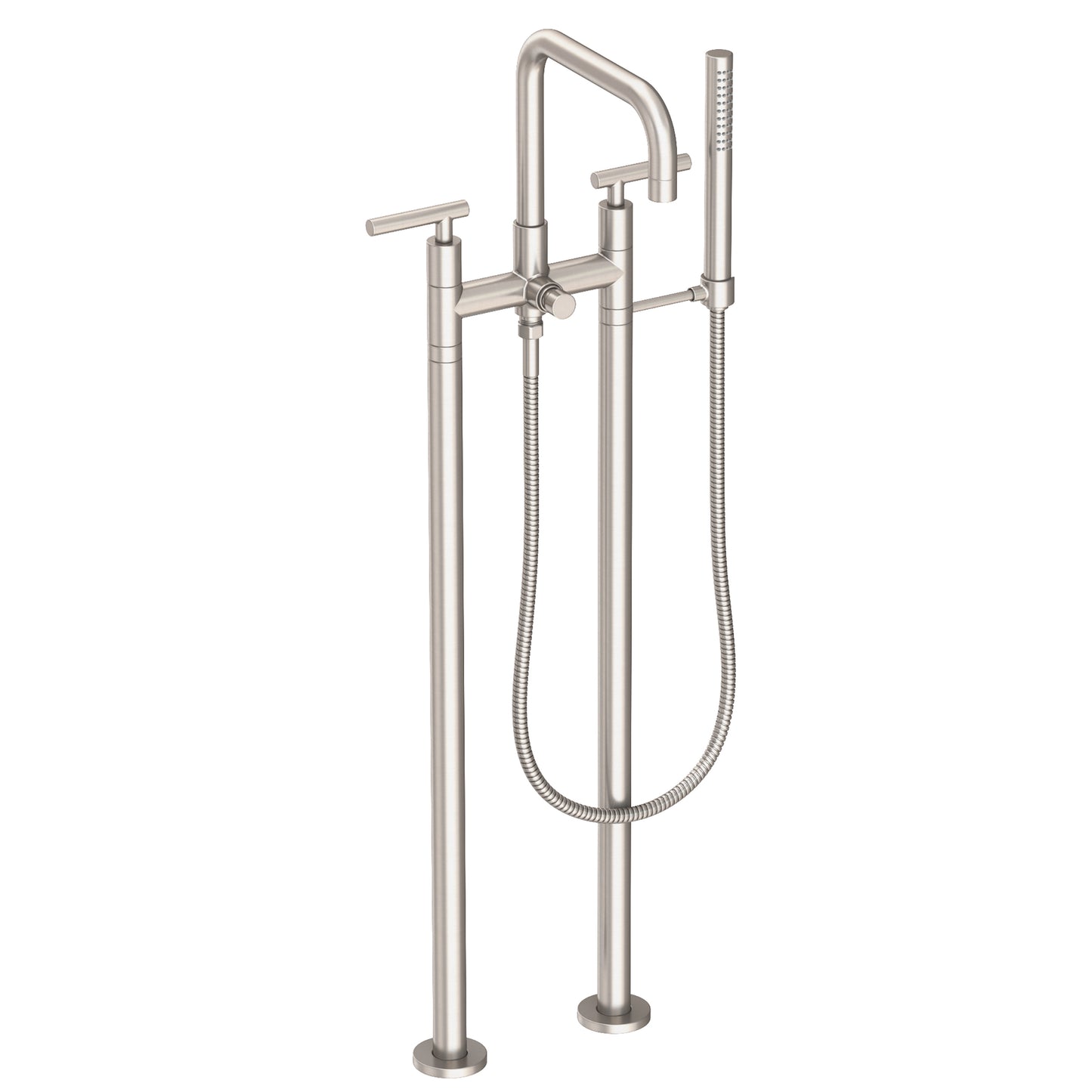 Newport Brass 1400-4263 East Square Exposed Tub & Hand Shower Set w/Risers