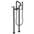 Newport Brass 1400-4263 East Square Exposed Tub & Hand Shower Set w/Risers