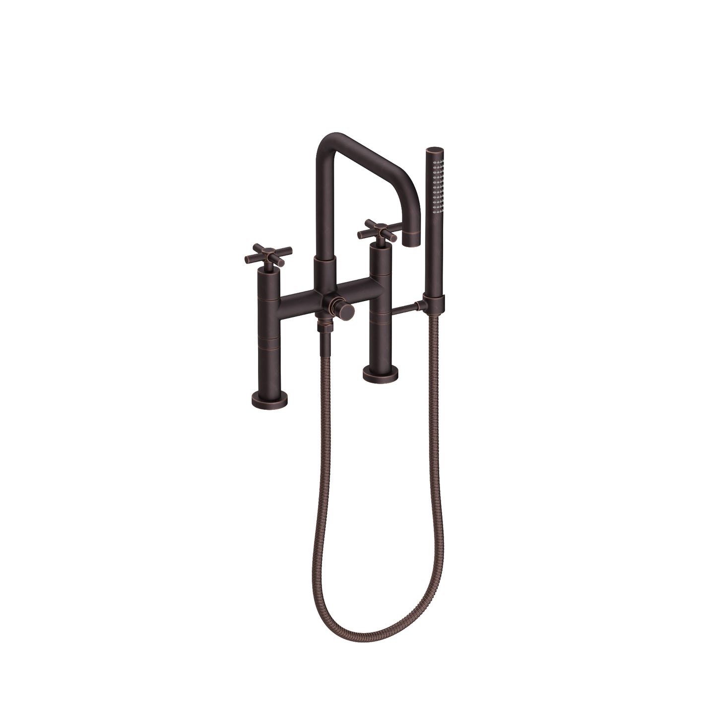 Newport Brass 1400-4272 East Square Exposed Tub & Hand Shower Set - Deck Mount