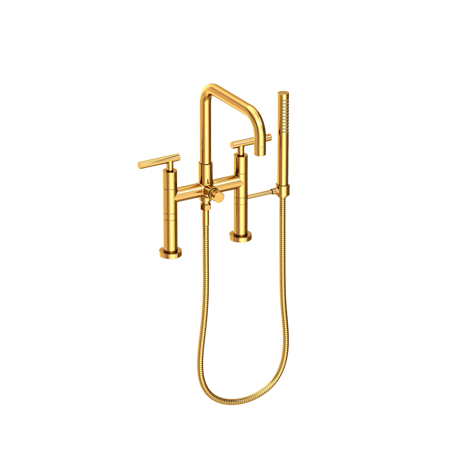 Newport Brass 1400-4273 East Square Exposed Tub & Hand Shower Set - Deck Mount
