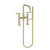 Newport Brass 1400-4273 East Square Exposed Tub & Hand Shower Set - Deck Mount