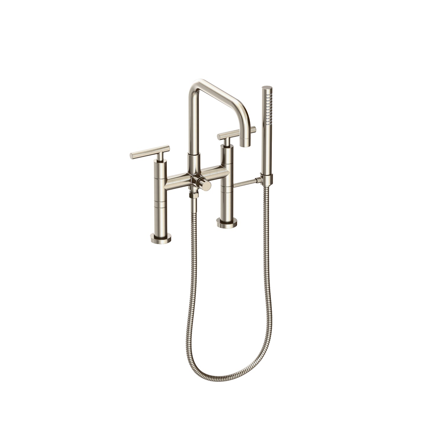 Newport Brass 1400-4273 East Square Exposed Tub & Hand Shower Set - Deck Mount