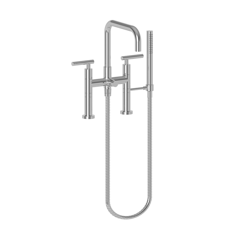Newport Brass 1400-4273 East Square Exposed Tub & Hand Shower Set - Deck Mount