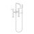 Newport Brass 1400-4273 East Square Exposed Tub & Hand Shower Set - Deck Mount