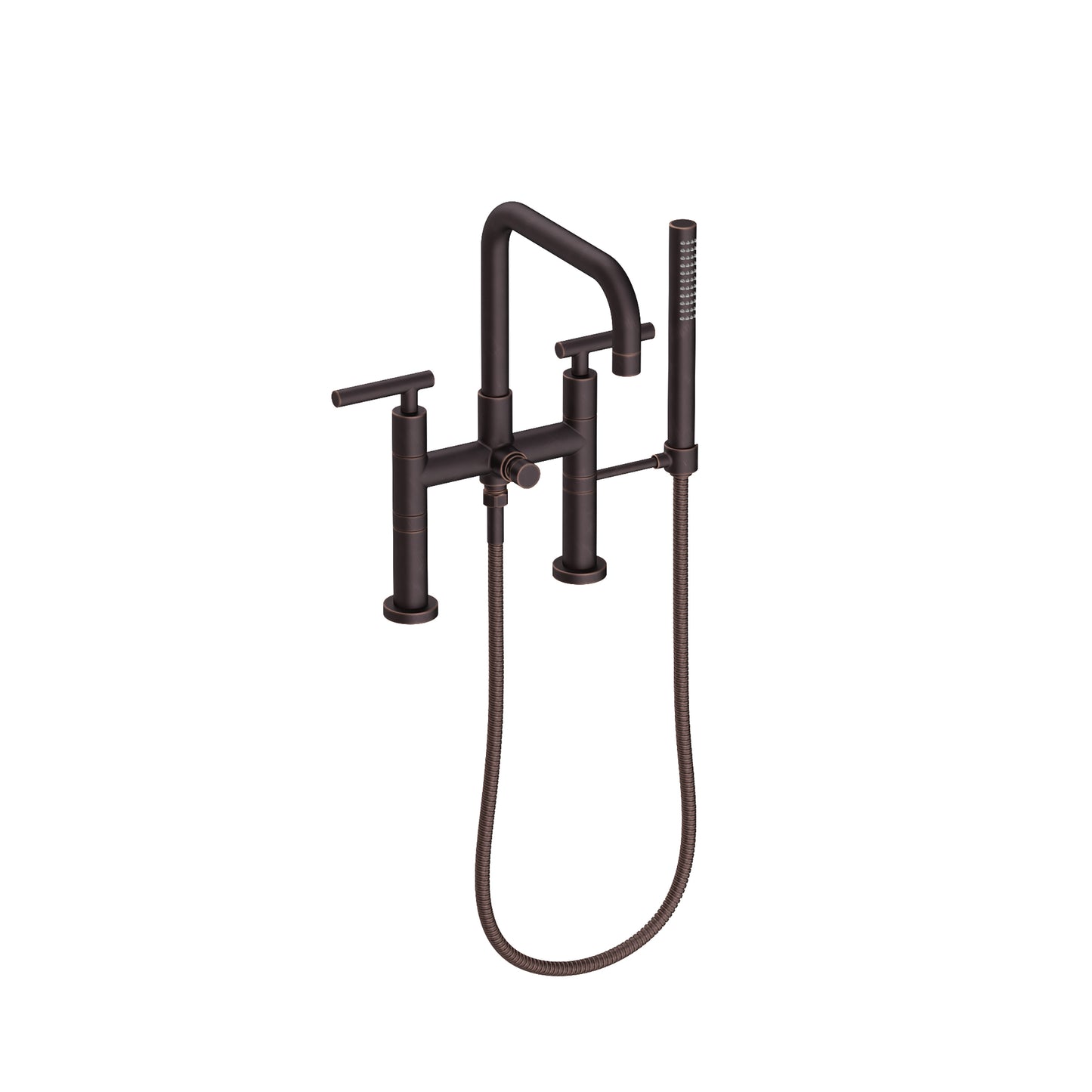 Newport Brass 1400-4273 East Square Exposed Tub & Hand Shower Set - Deck Mount