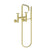 Newport Brass 1400-4282 East Square Exposed Tub & Hand Shower Set - Wall Mount
