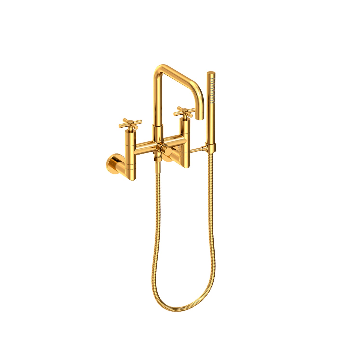 Newport Brass 1400-4282 East Square Exposed Tub & Hand Shower Set - Wall Mount
