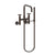 Newport Brass 1400-4282 East Square Exposed Tub & Hand Shower Set - Wall Mount