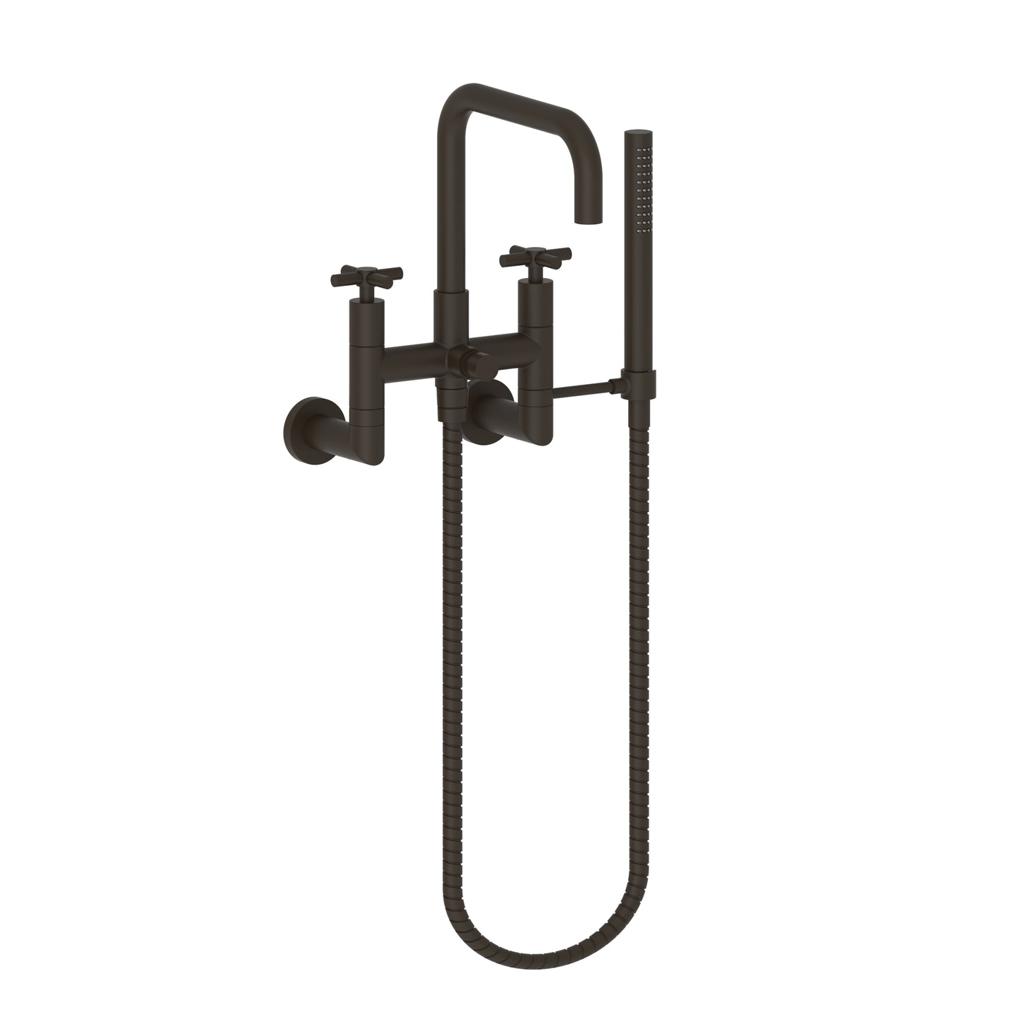 Newport Brass 1400-4282 East Square Exposed Tub & Hand Shower Set - Wall Mount