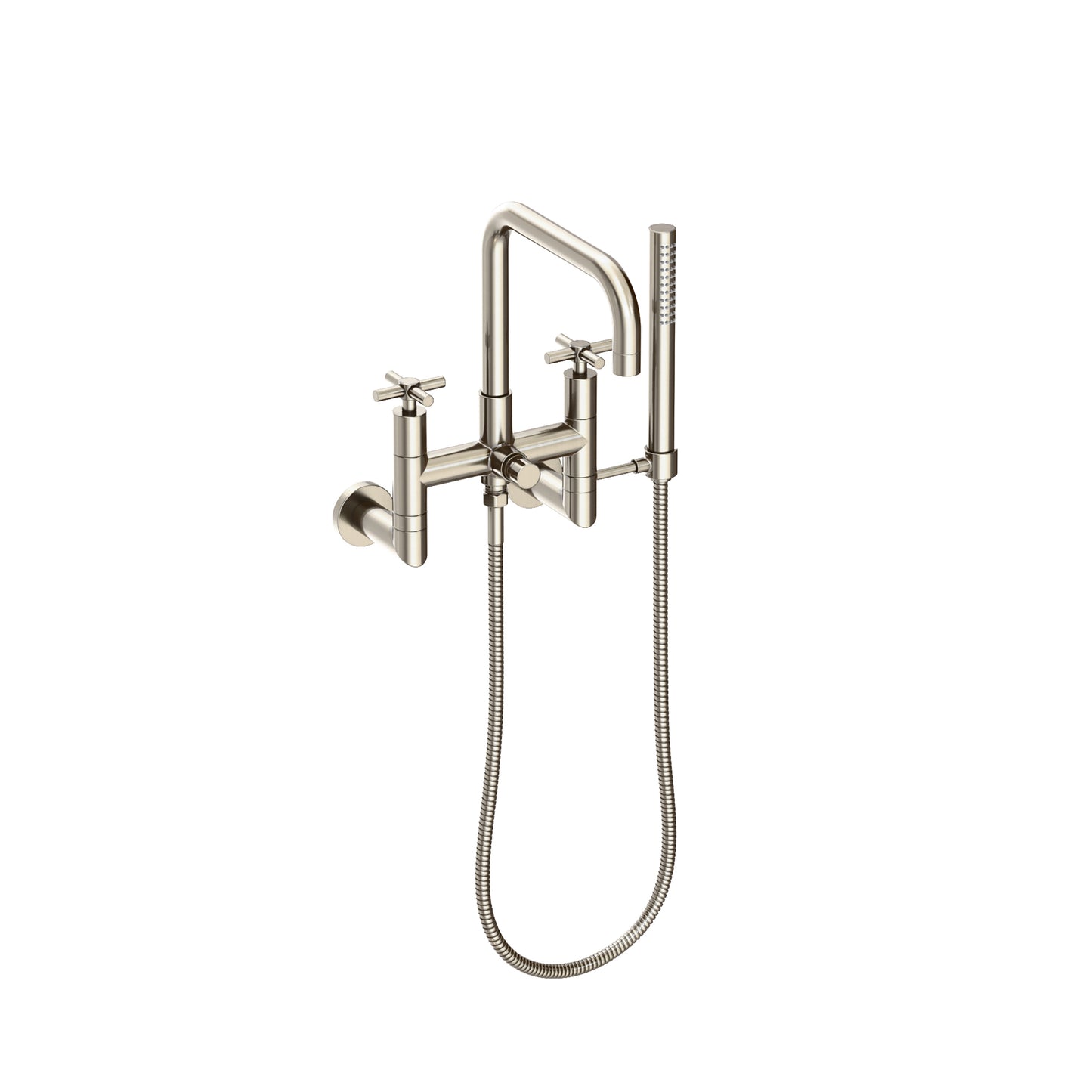 Newport Brass 1400-4282 East Square Exposed Tub & Hand Shower Set - Wall Mount