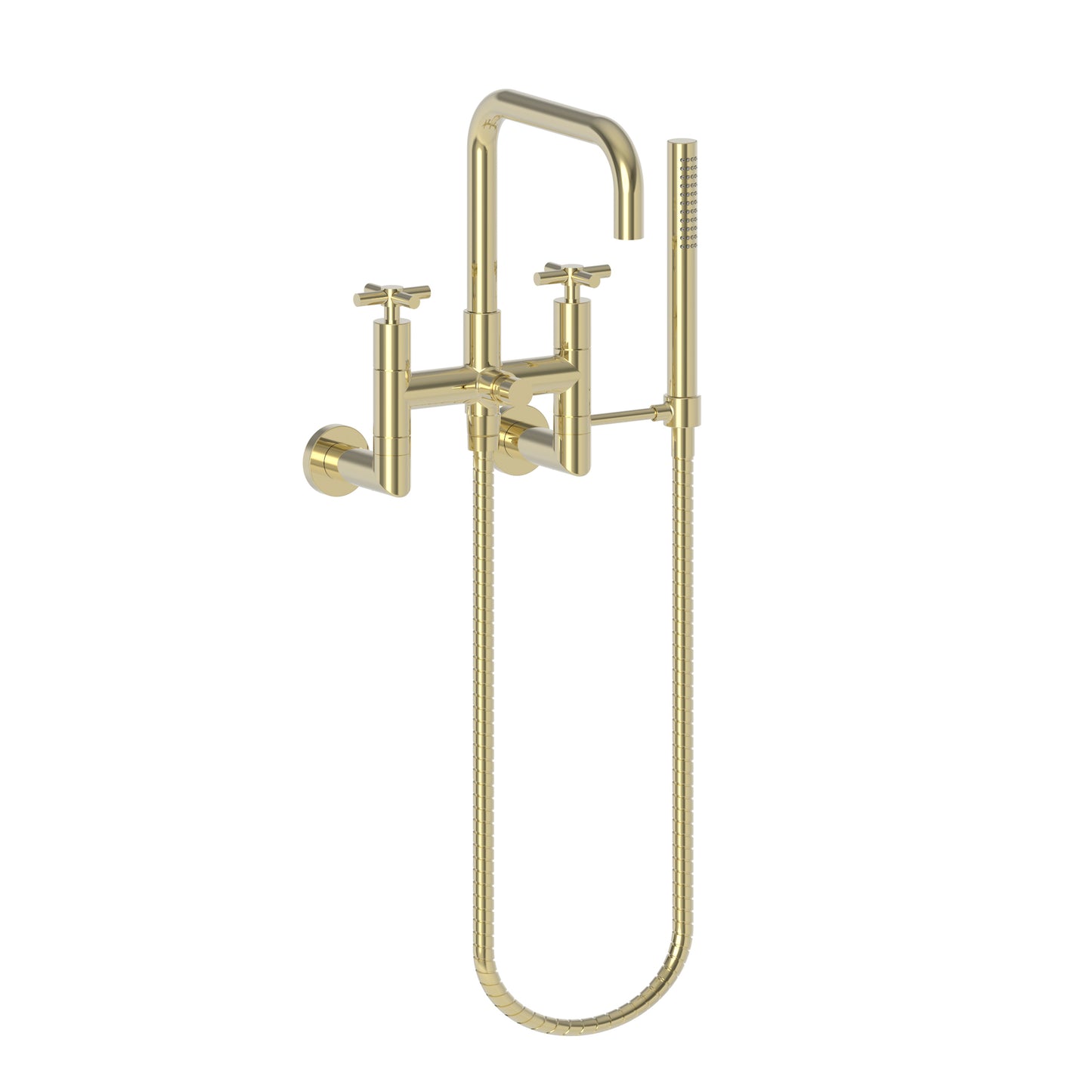 Newport Brass 1400-4282 East Square Exposed Tub & Hand Shower Set - Wall Mount