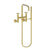 Newport Brass 1400-4282 East Square Exposed Tub & Hand Shower Set - Wall Mount