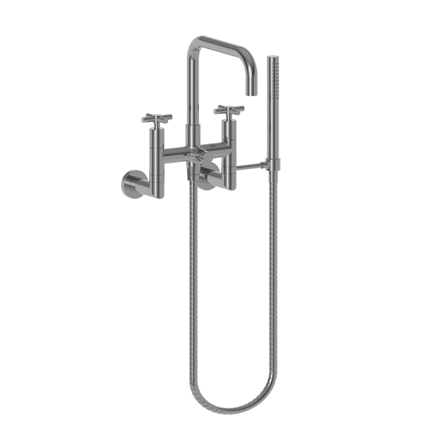 Newport Brass 1400-4282 East Square Exposed Tub & Hand Shower Set - Wall Mount