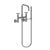 Newport Brass 1400-4282 East Square Exposed Tub & Hand Shower Set - Wall Mount