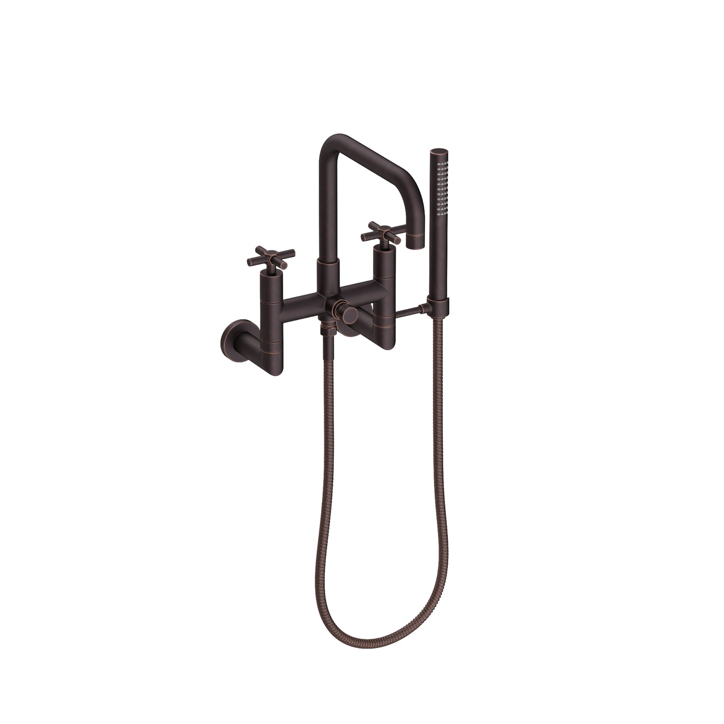 Newport Brass 1400-4282 East Square Exposed Tub & Hand Shower Set - Wall Mount
