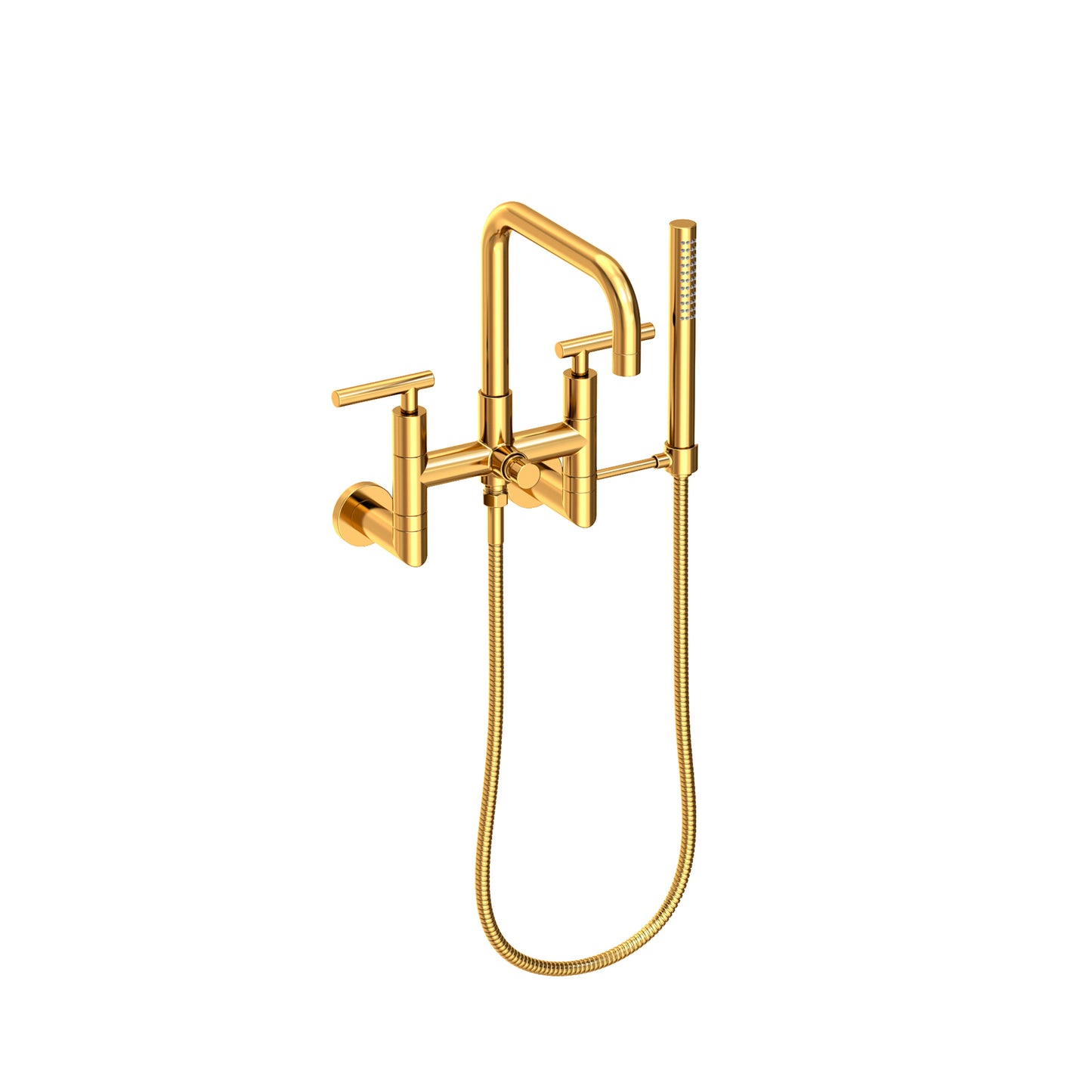 Newport Brass 1400-4283 East Square Exposed Tub & Hand Shower Set - Wall Mount