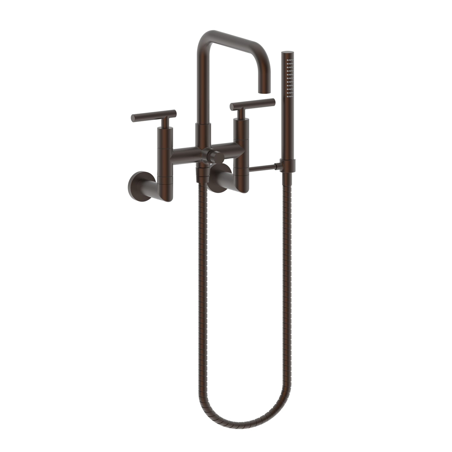 Newport Brass 1400-4283 East Square Exposed Tub & Hand Shower Set - Wall Mount