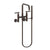 Newport Brass 1400-4283 East Square Exposed Tub & Hand Shower Set - Wall Mount