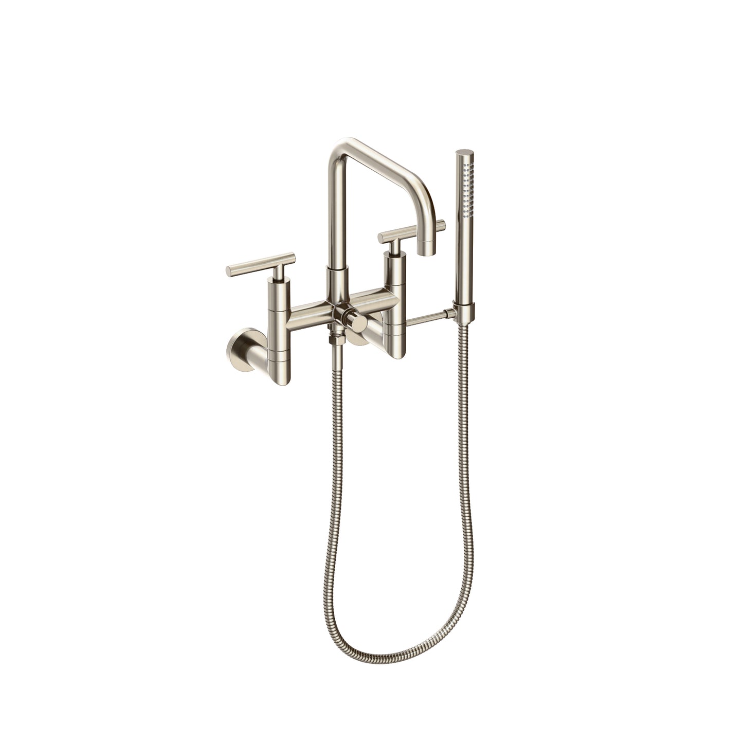 Newport Brass 1400-4283 East Square Exposed Tub & Hand Shower Set - Wall Mount