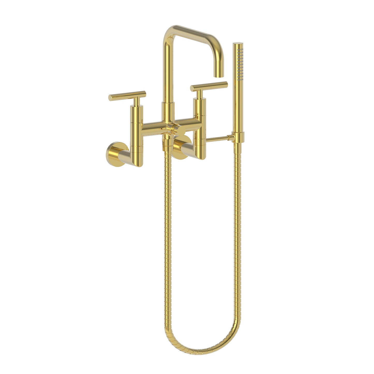 Newport Brass 1400-4283 East Square Exposed Tub & Hand Shower Set - Wall Mount