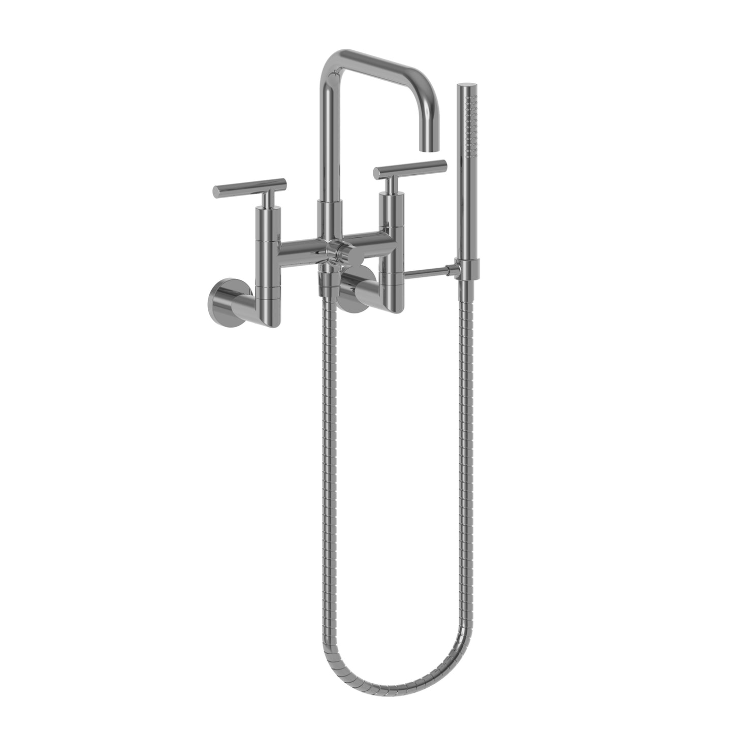 Newport Brass 1400-4283 East Square Exposed Tub & Hand Shower Set - Wall Mount