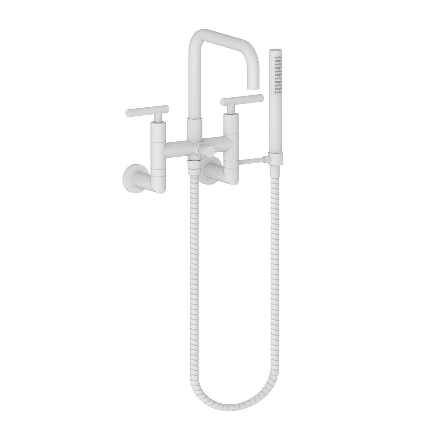 Newport Brass 1400-4283 East Square Exposed Tub & Hand Shower Set - Wall Mount