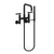 Newport Brass 1400-4283 East Square Exposed Tub & Hand Shower Set - Wall Mount